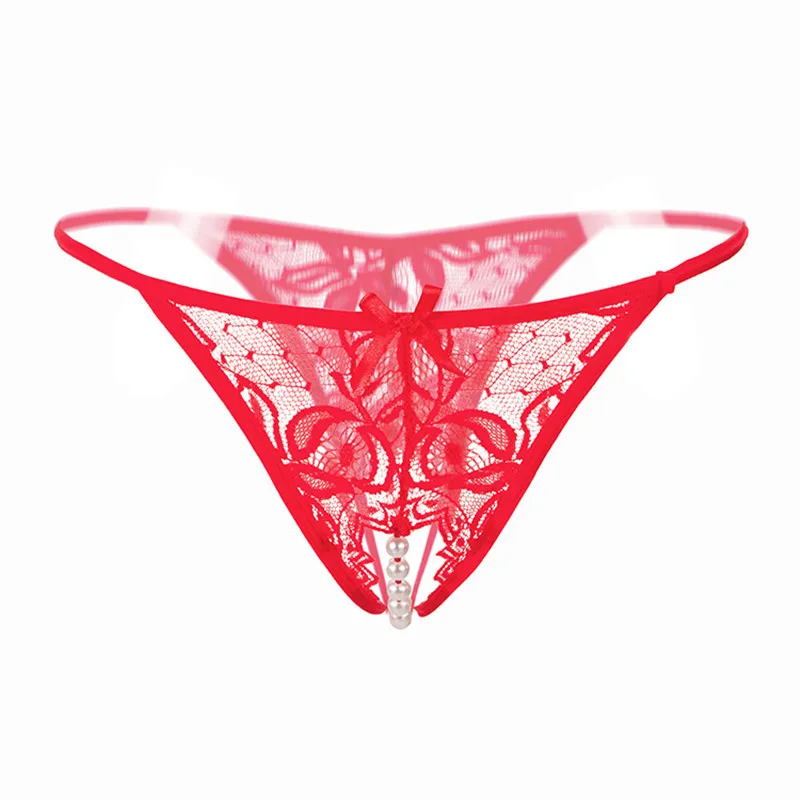 Perles & Nœud – String dentelle ouvert, du M au XL - Image 7
