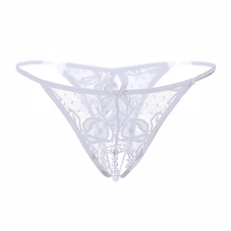 Perles & Nœud – String dentelle ouvert, du M au XL - Image 8
