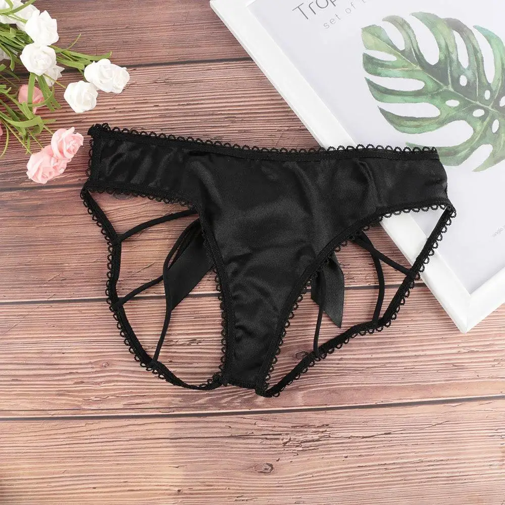 Satin Ajouré – Culotte satinée à découpes - Image 2