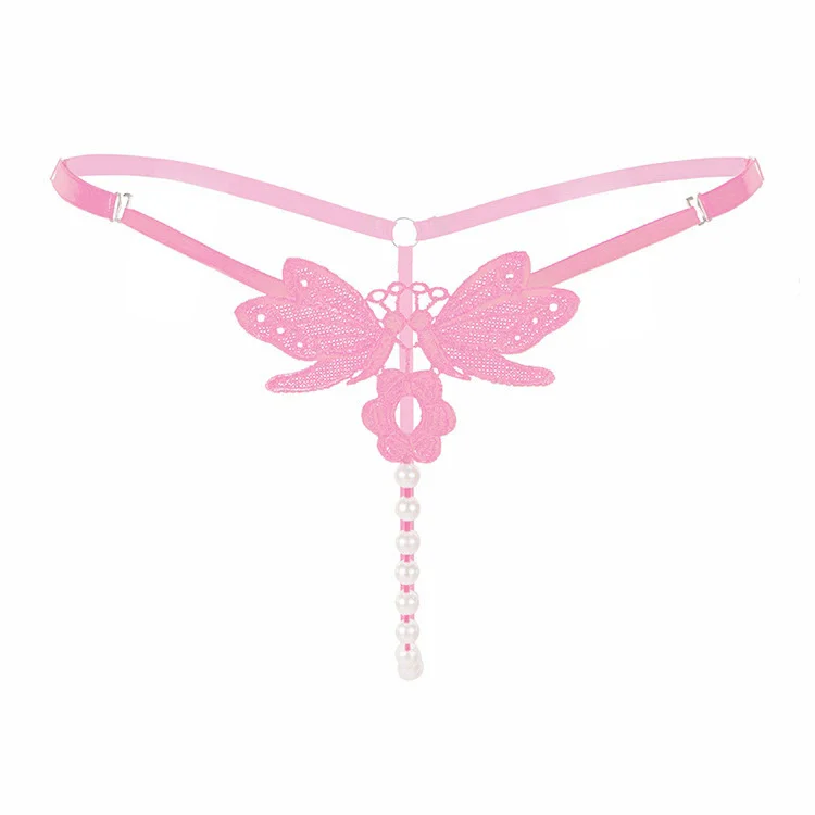 Papillon Rubis – String papillon brodé à perles - Image 8