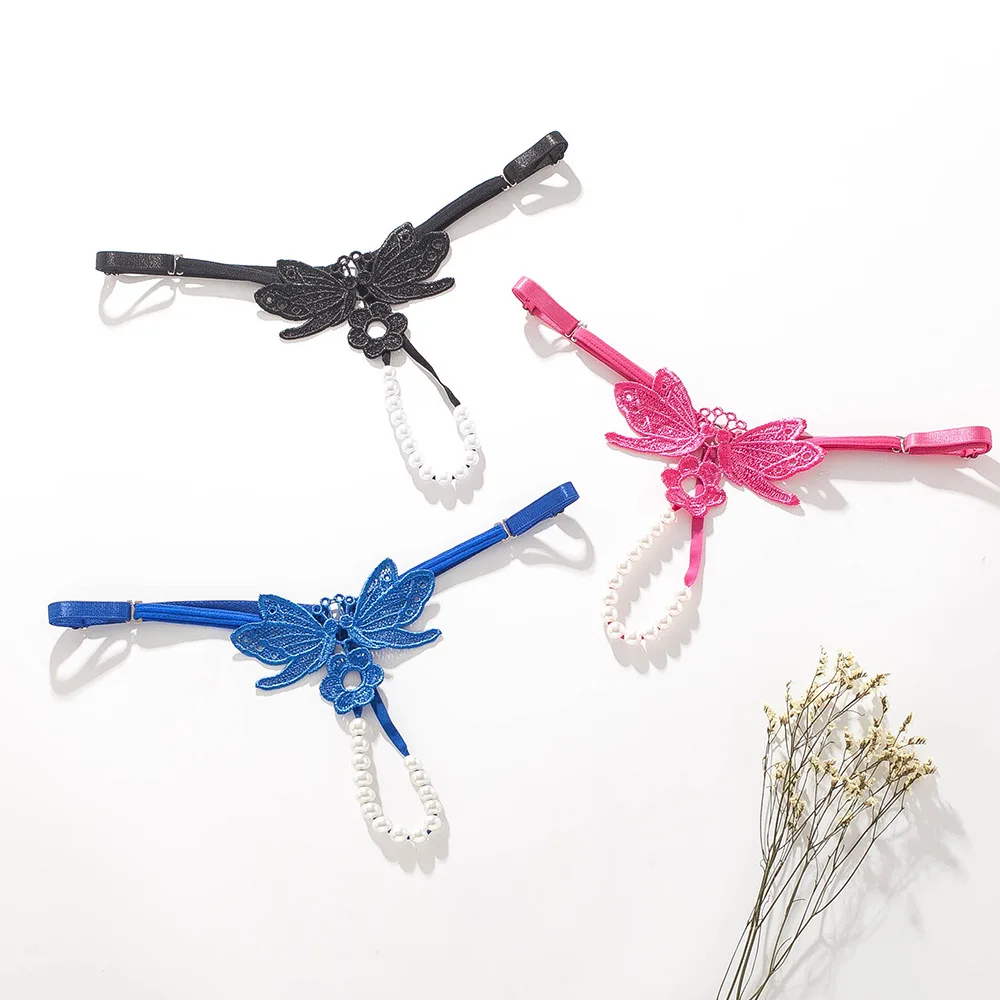 Libellule Perlée – String bijou papillon et perles - Image 6