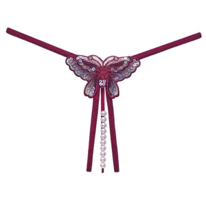 Papillon Scintillant – String sequins et perles