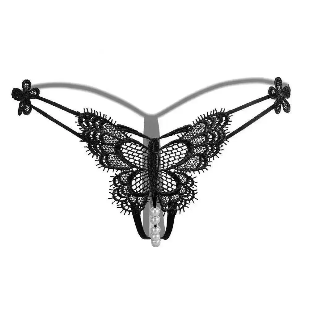 Papillon Fleuri – String papillon à perles et fleurs