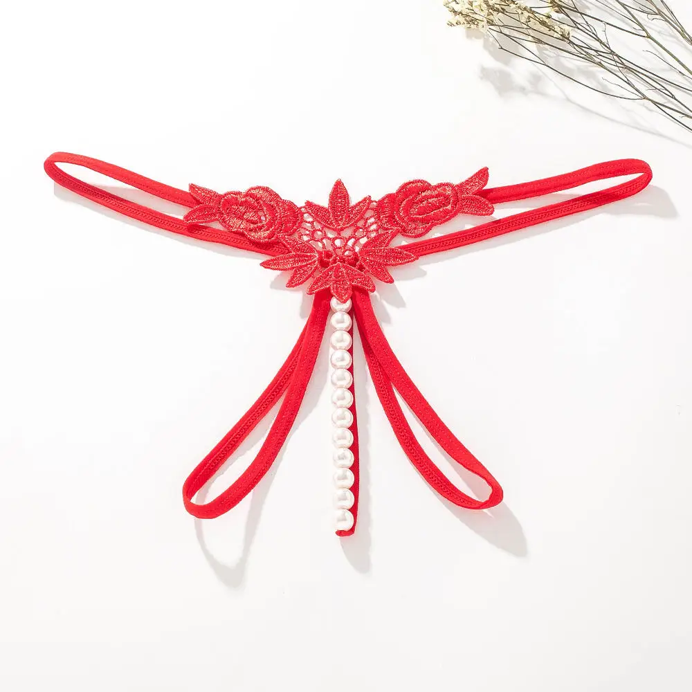 Fleur de Feu – String fleuri à perles