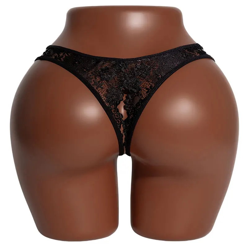 Lune Noire – String dentelle ajouré ouvert - Image 4