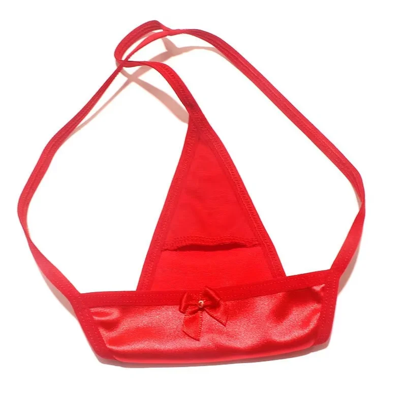 Satin Perle – String satiné à nœud perlé - Image 8