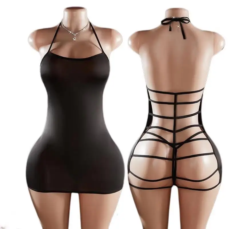 Petite Robe Cage – Robe licou dos à lanières