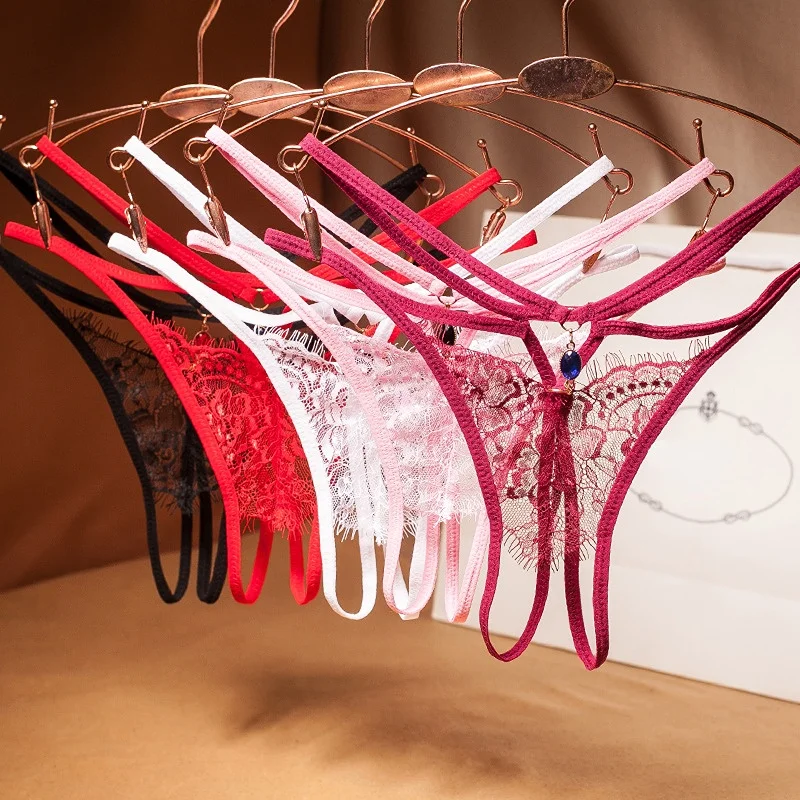 Cœurs & Perles – String dentelle, 6 modèles - Image 3
