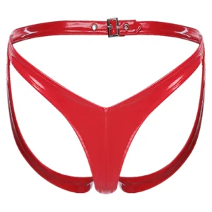 V Vernis – Micro-string vinyle taille en V