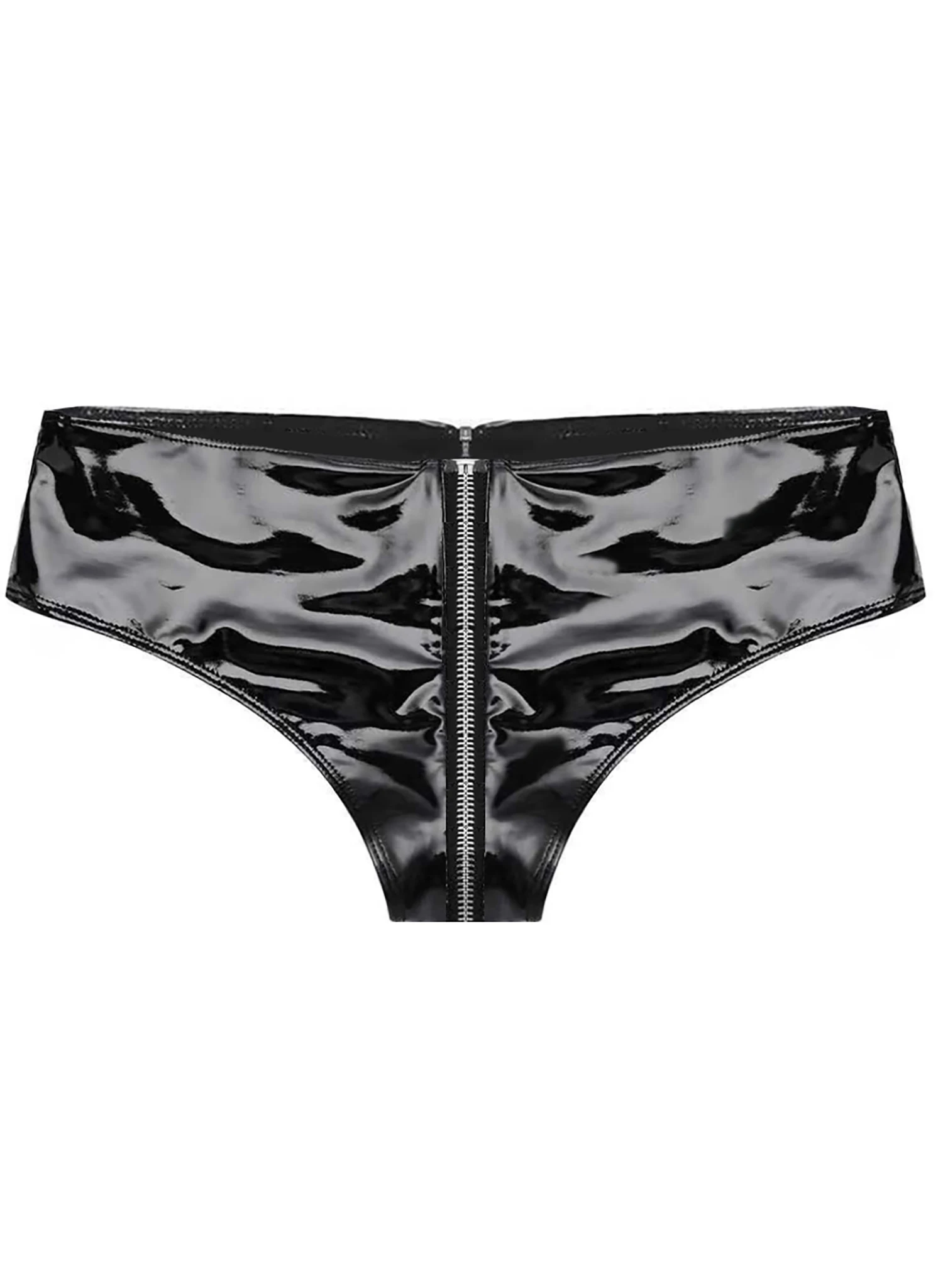 Zip Zap – Shorty vinyle à fermeture éclair - Image 5
