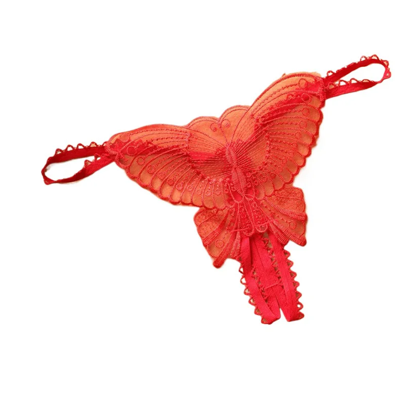 Grand Papillon – String brodé ouvert