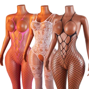 Néon Résille – Combinaison bustier ouverte