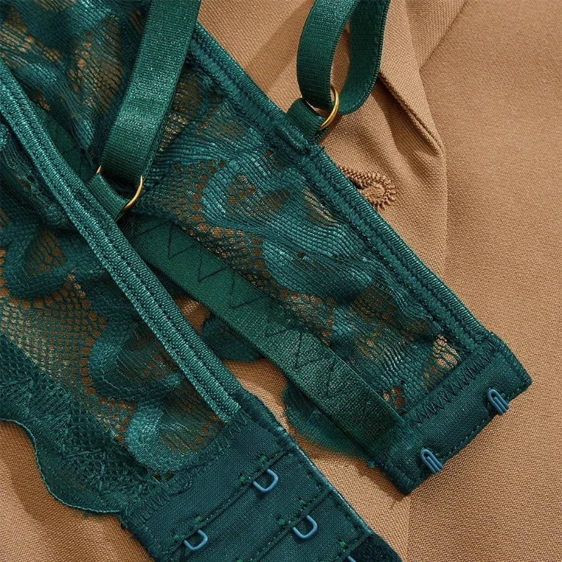 Voile Discret – Ensemble 2 pièces dentelle et maille - OpenString