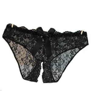 Grand Nœud Arc-en-Ciel – Culotte dentelle ouverte