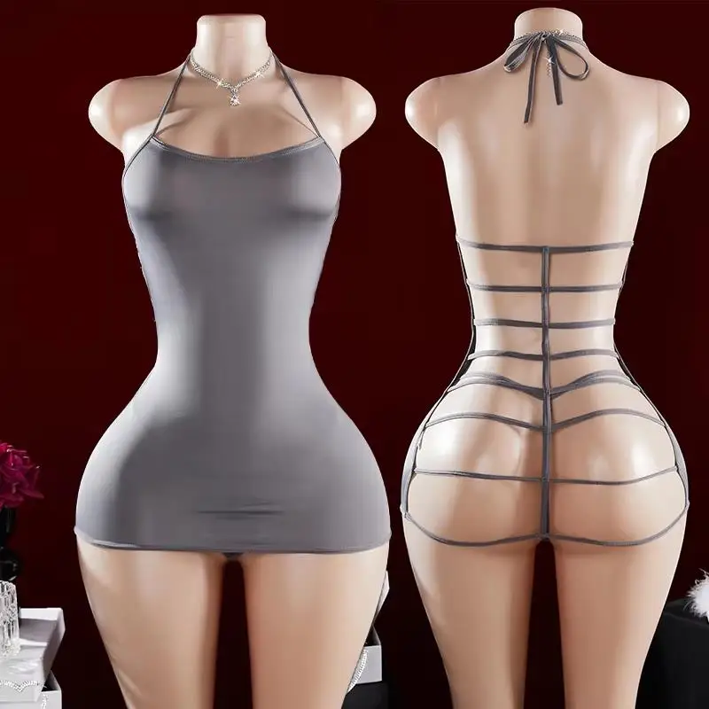 Petite Robe Cage – Robe licou dos à lanières - Image 4