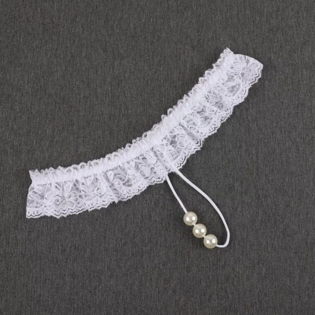 Trois Perles Froncées – String volant ouvert - Image 11