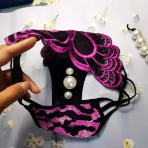 Sauvage Perlé – Culotte papillon léopard à perles