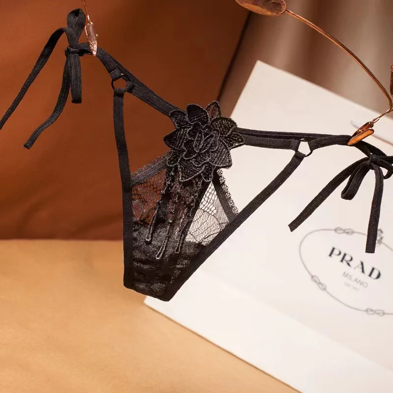 Fleur à Nouer – String brodé à rubans - Image 10