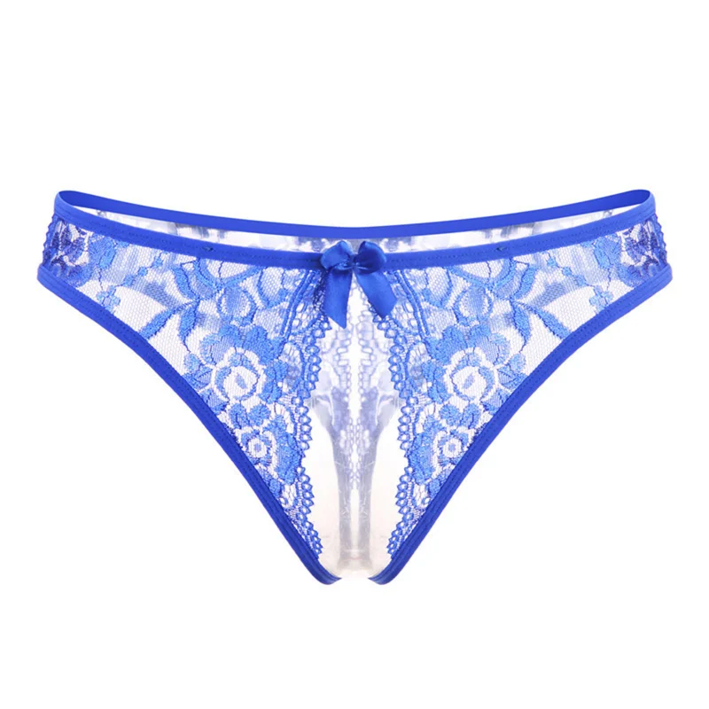Fleur Ouverte – String dentelle et petit nœud - Image 5