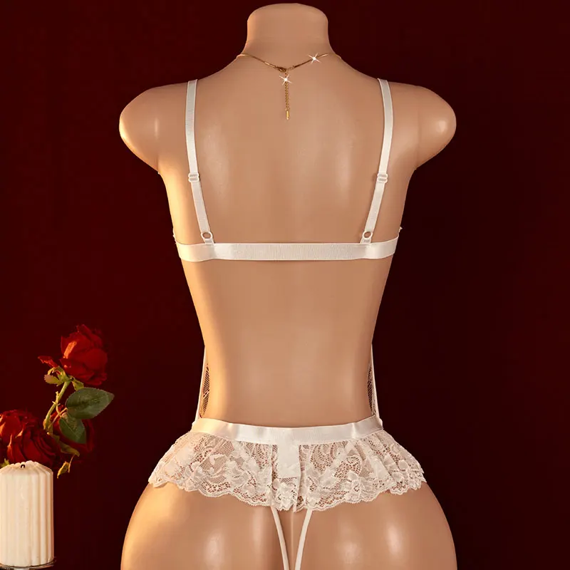 Dentelle Lacée – Body ouvert à laçage - Image 5