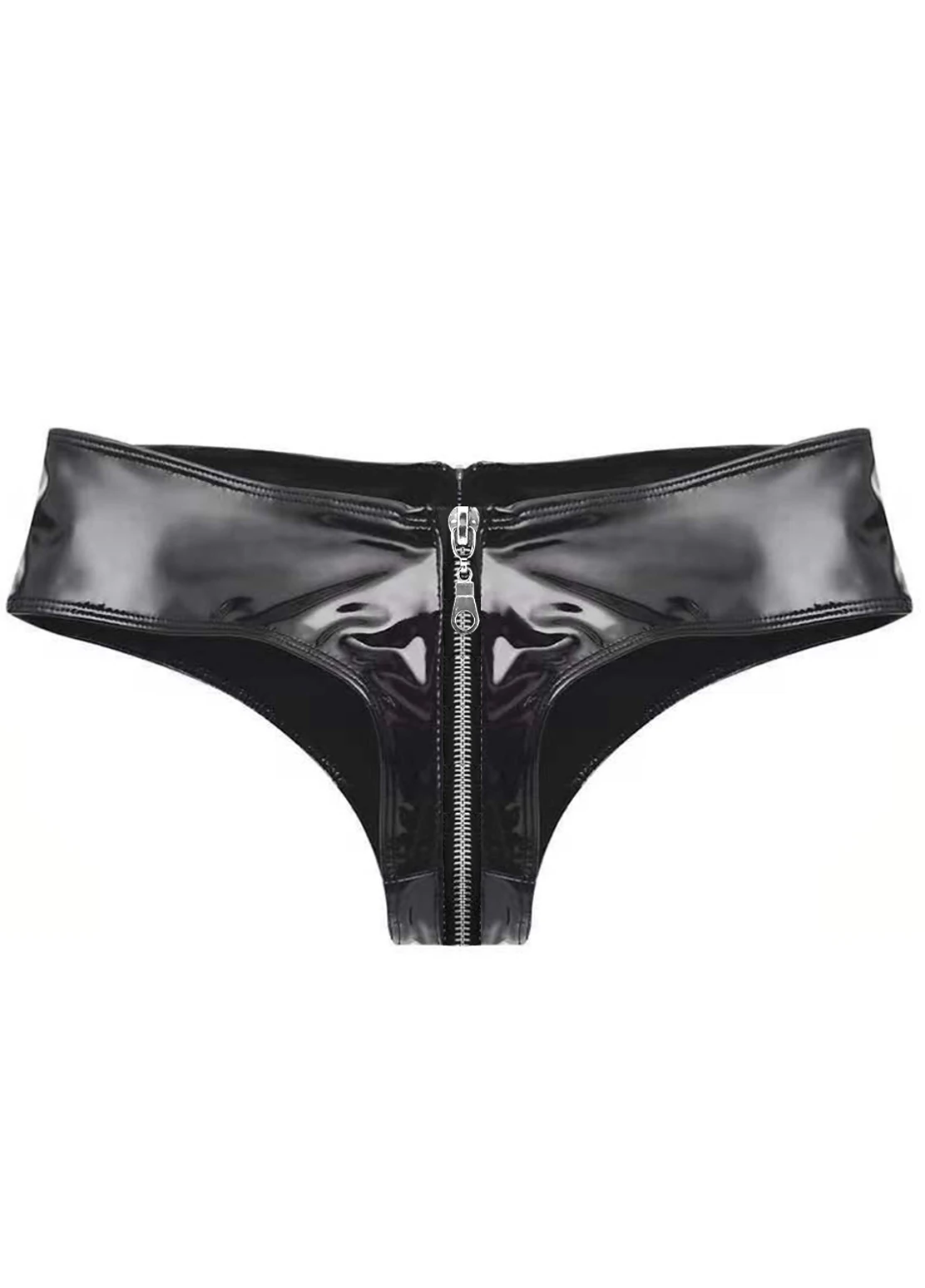 Zip Zap – Shorty vinyle à fermeture éclair