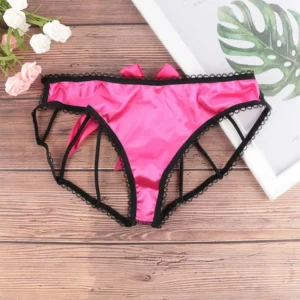 Satin Ajouré – Culotte satinée à découpes