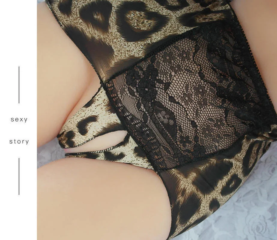Félin – Culotte haute léopard et dentelle - Image 7