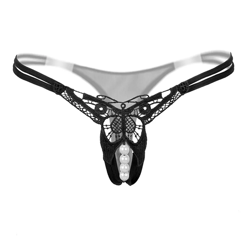 Envolée Nacrée – String papillon et perle