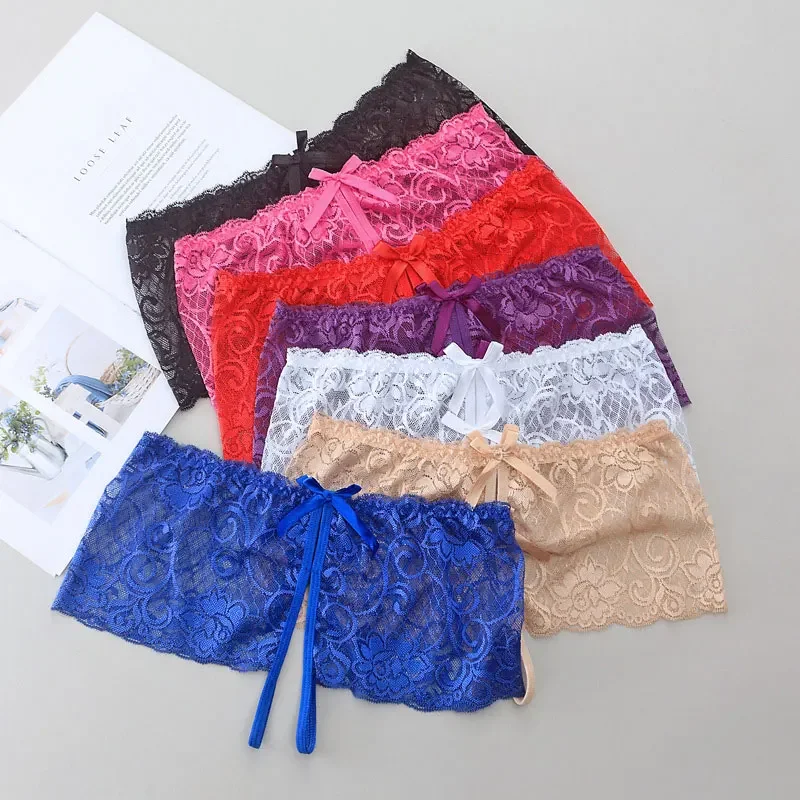 Shorty Dentelle – Shorty ouvert transparent - Image 3