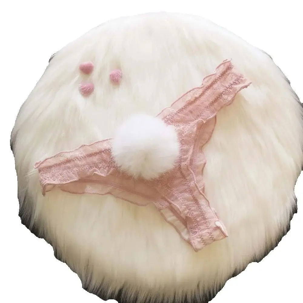 Petit Lapin – String en dentelle à pompon - Image 6