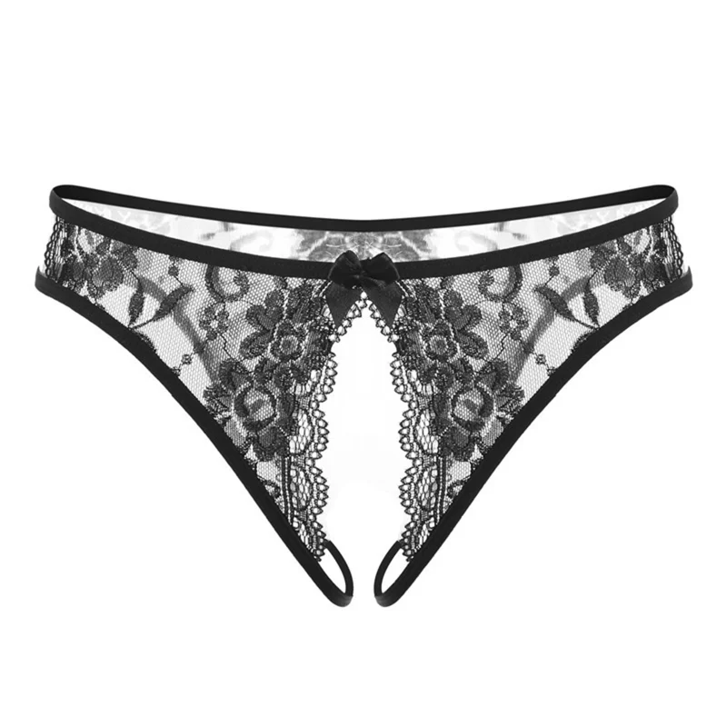 Fleur Ouverte – String dentelle et petit nœud