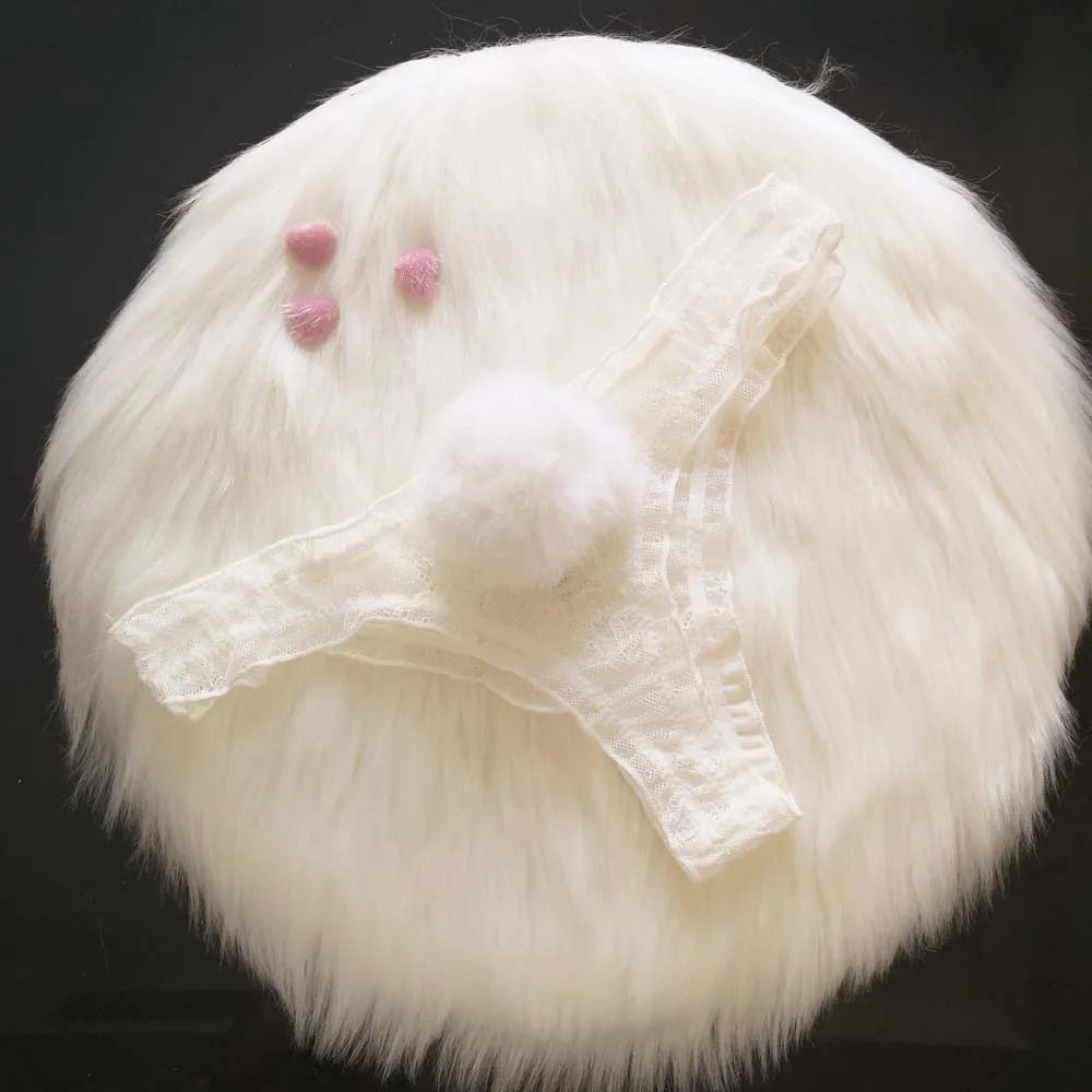 Petit Lapin – String en dentelle à pompon - Image 8