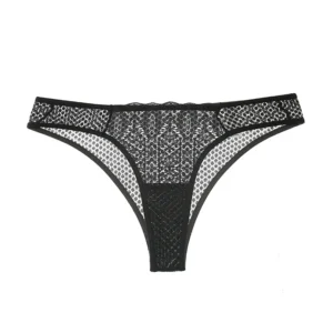 Résille Chic – String dentelle géométrique