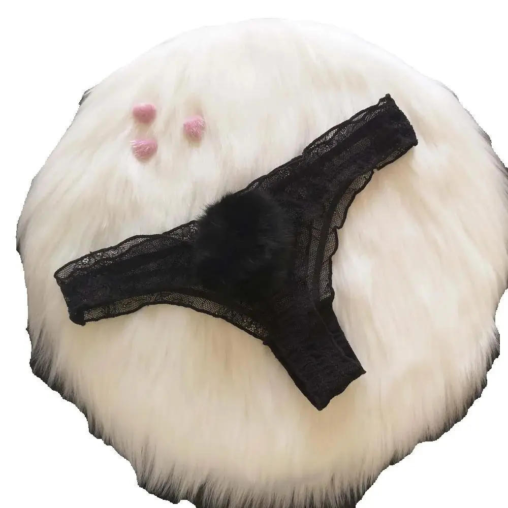 Petit Lapin – String en dentelle à pompon - Image 3