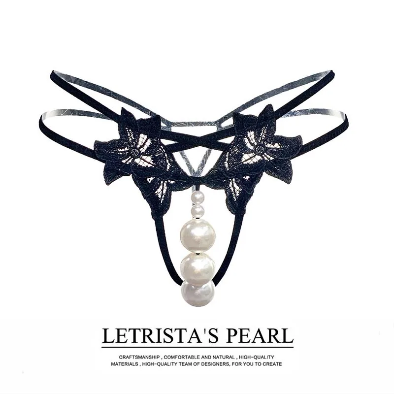 Trois Perles – String ouvert à perles - Image 6