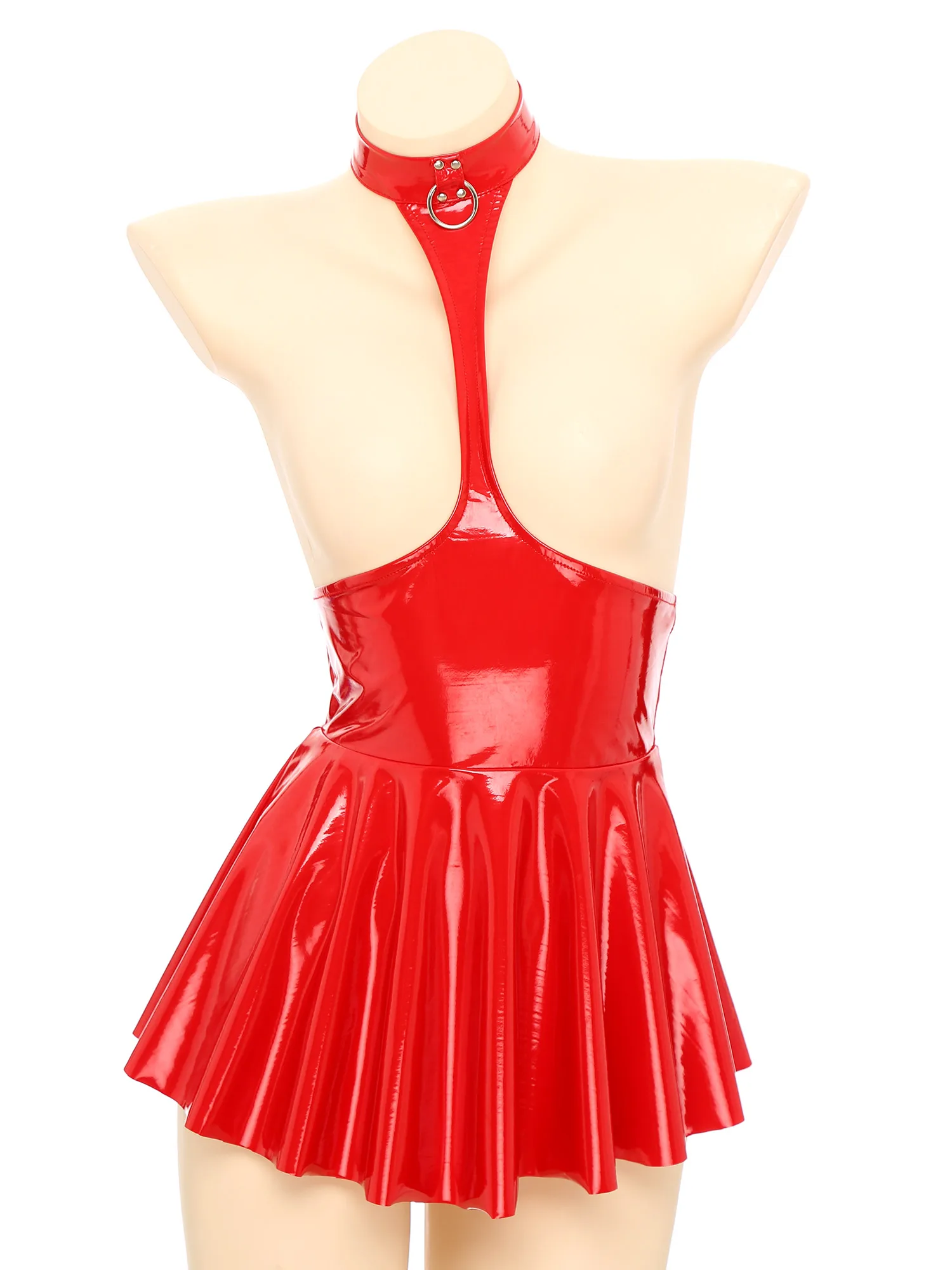 Vinyle Patineuse – Robe vinyle licou poitrine libre - Image 2