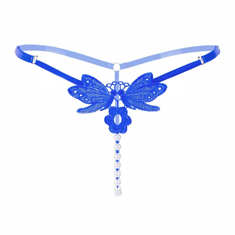 Papillon Rubis – String papillon brodé à perles - Image 5