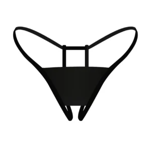 Essentiel – String noir minimaliste