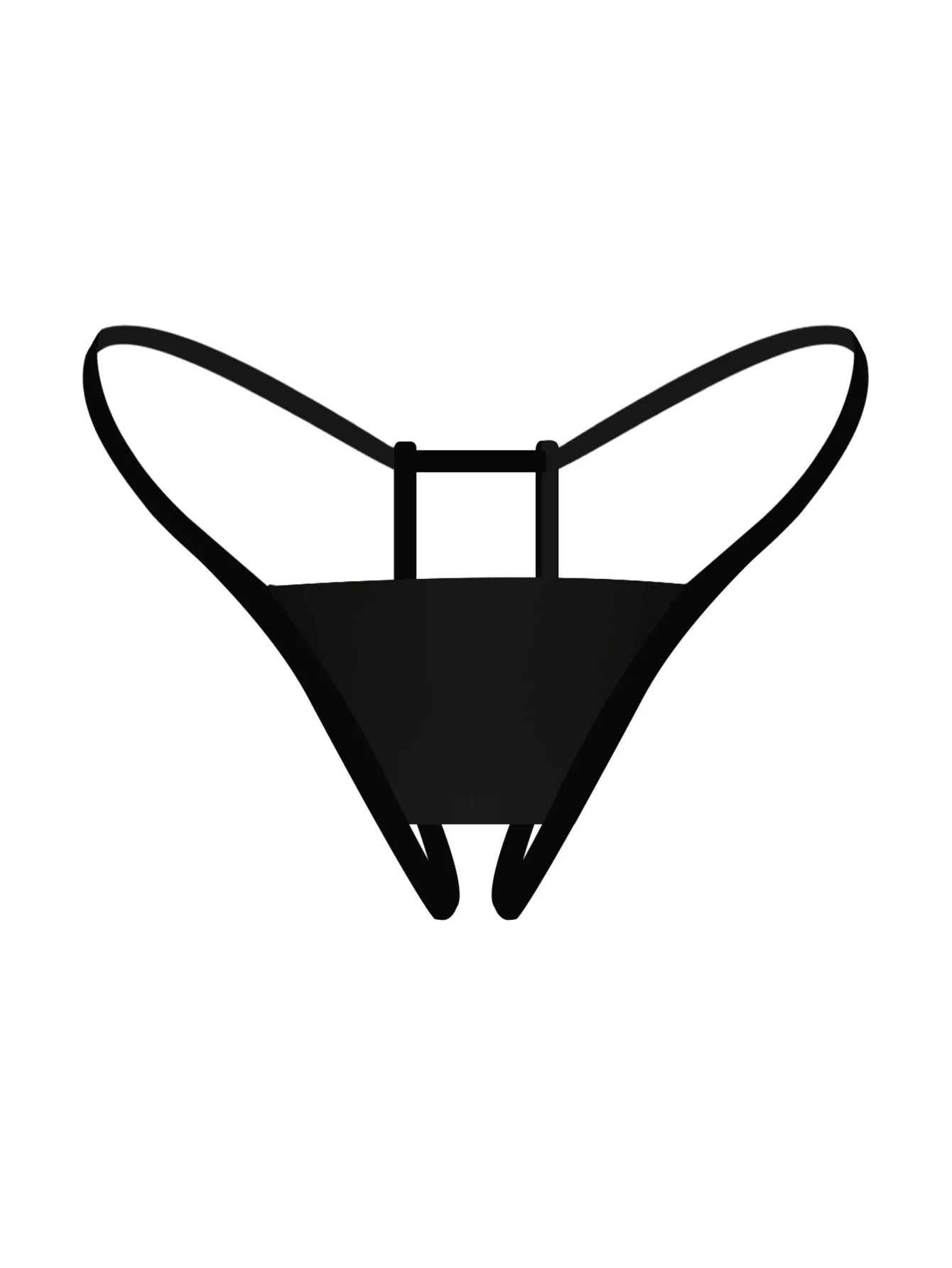 Essentiel – String noir minimaliste