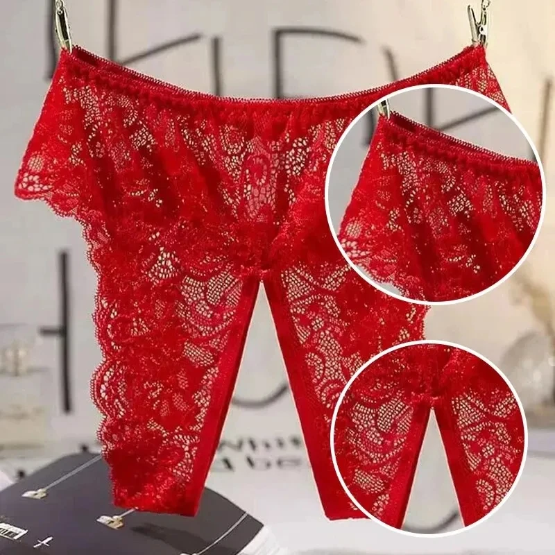 Shorty Secret – Culotte dentelle ouverte à nœud - Image 8