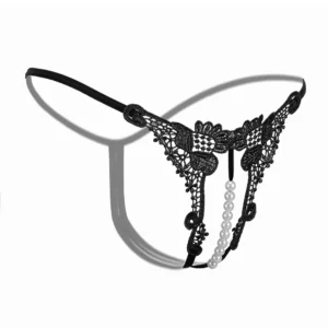 Papillon Nacré – String brodé à perles