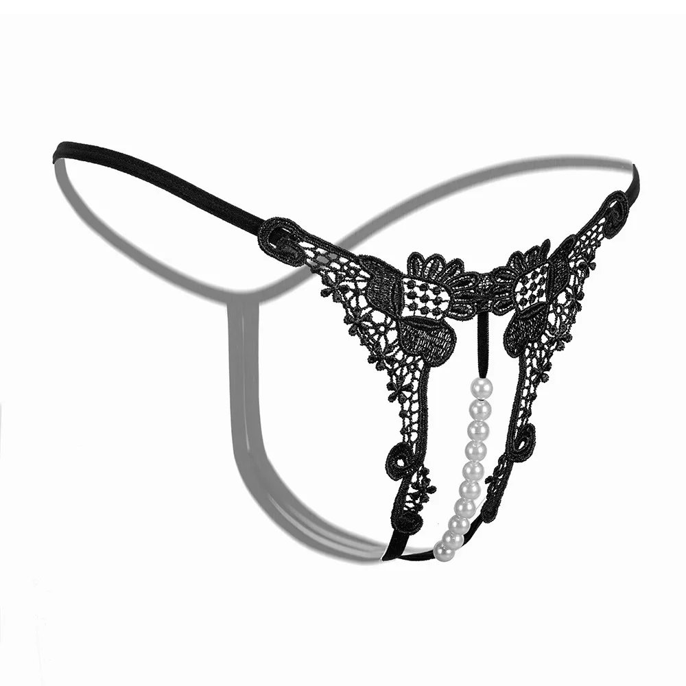 Papillon Nacré – String brodé à perles