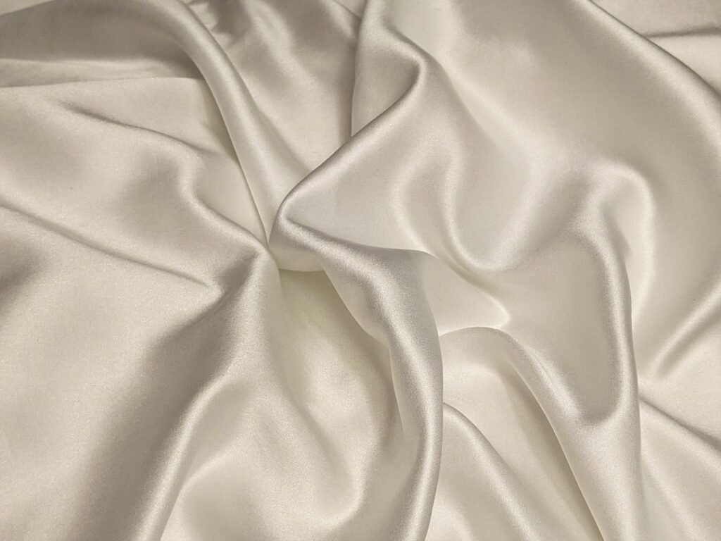 Tissu de soie blanche, matières de lingerie